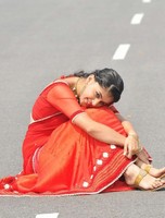 Tapsee in Red Saree Stills